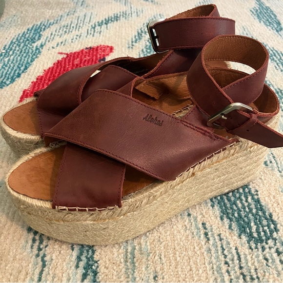 Alohas Vegas Platform Leather Sandals - Picture 6 of 7